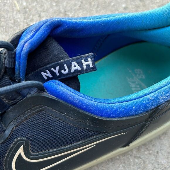 Nike SB Nyjah Free 2 Good Condition Dark Obsidian Hyper Jade Black size 8 - Picture 3 of 9